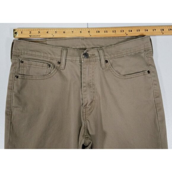 Levi's 541 Straight Fit Khaki Stretch Jeans Pants Men's W32 L32 Western Casual - Picture 2 of 16